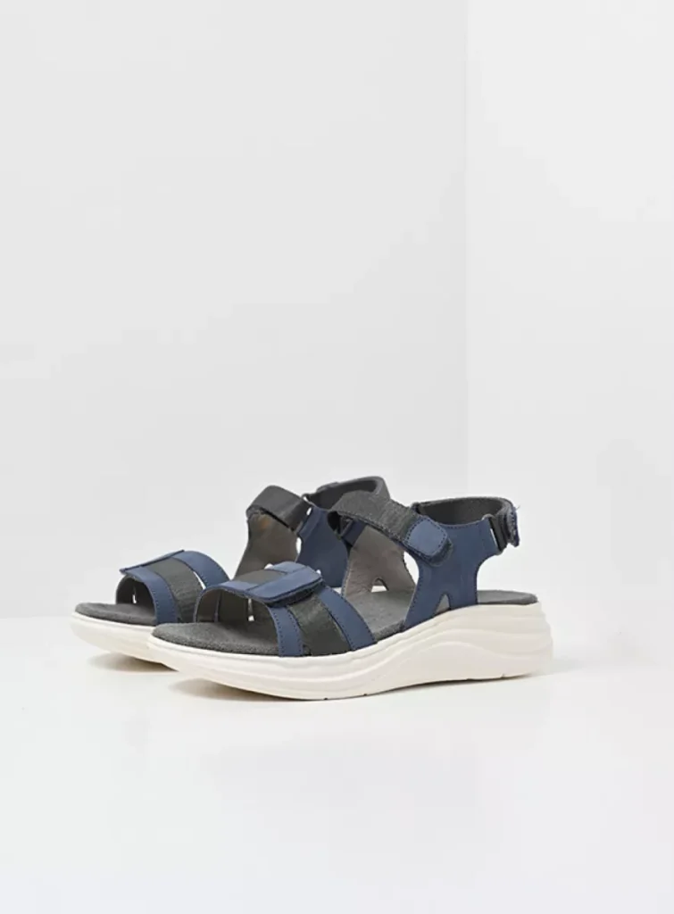 Wolky Sandalen 05652 Miku 10840 Nubukleder jeansblau