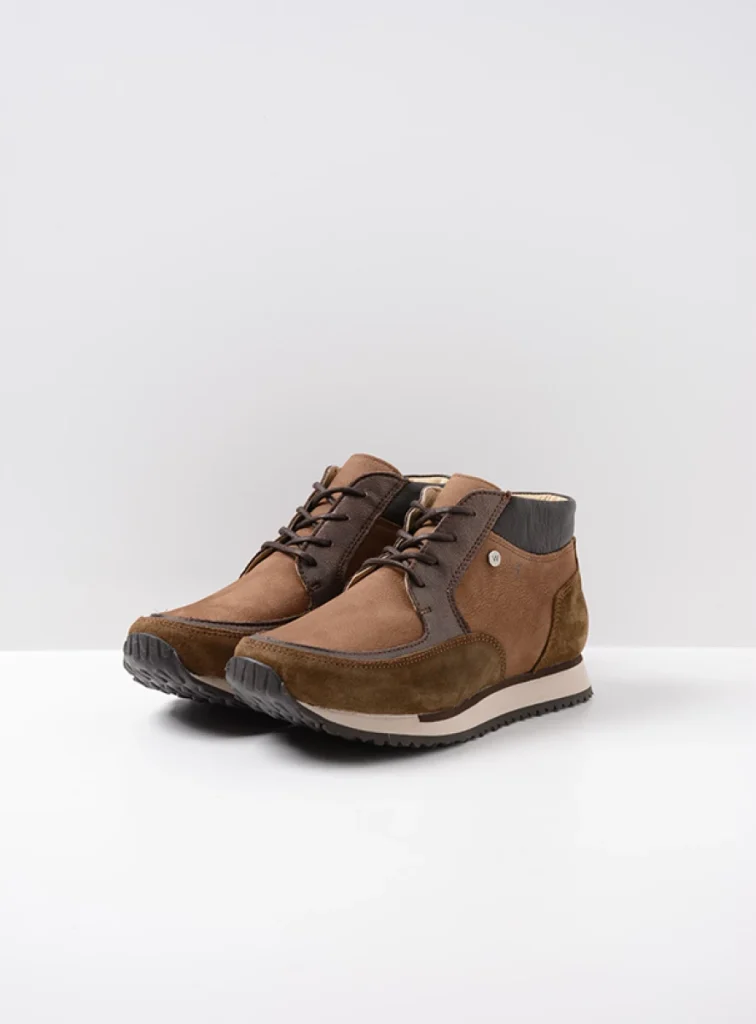 Wolky Sneakers 05802 e-Boot 90155 Leder Kombi taupe