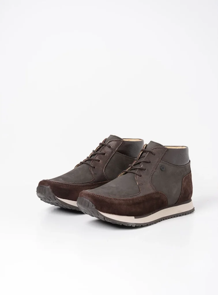 Wolky Sneakers 05802 e-Boot 90301 Leder Kombi Olivschwarz