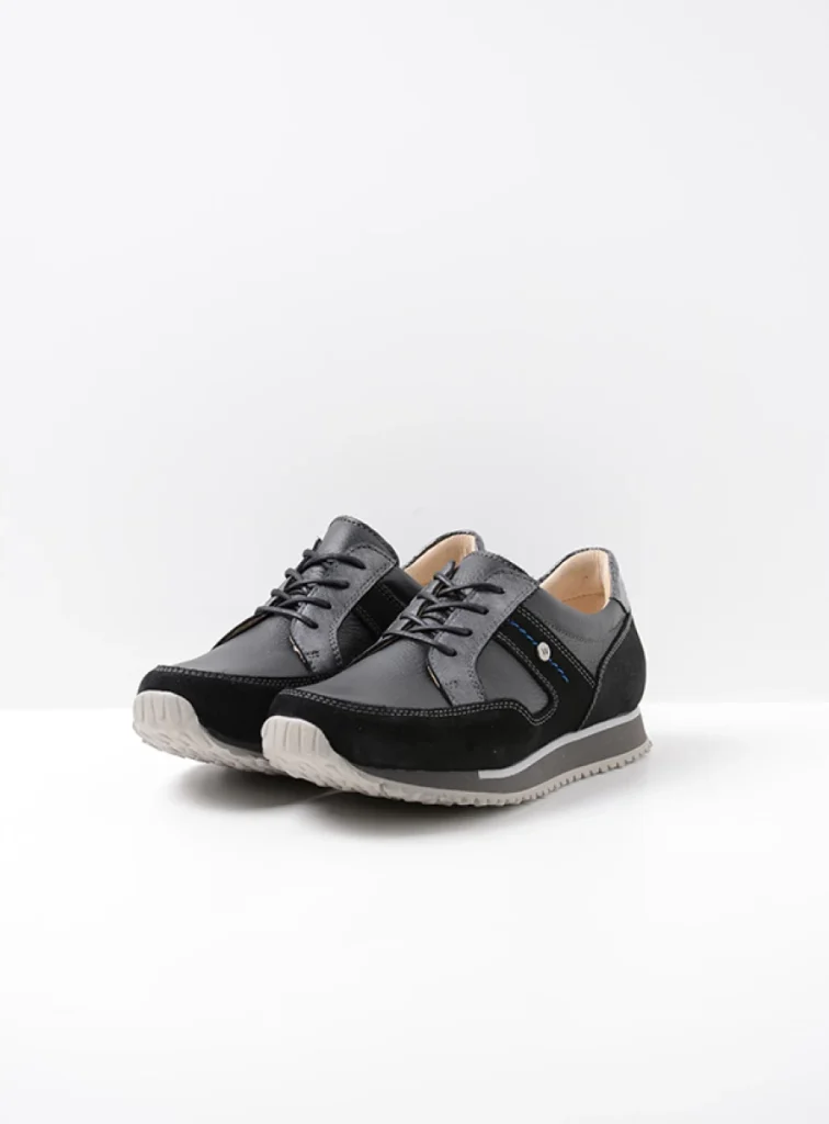 Wolky Sneakers 05804 e-Walk 90001 Leder Kombi schwarz