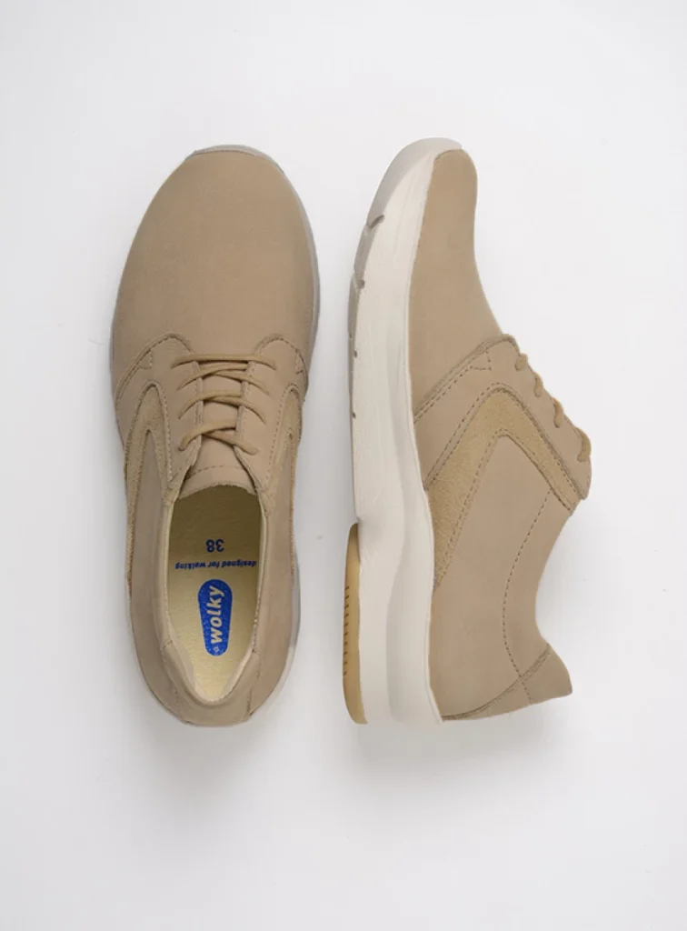 Wolky Sneakers 05895 Omaha HV 11390 Nubukleder beige