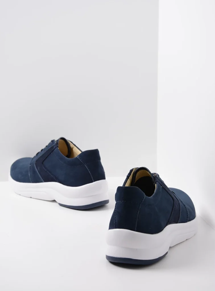 Wolky Sneakers 05895 Omaha HV 11820 Nubukleder denimblau