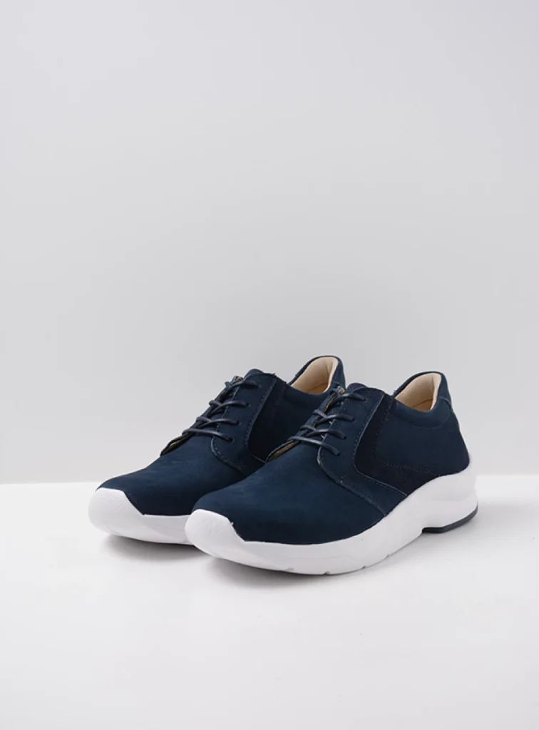 Wolky Sneakers 05895 Omaha HV 11820 Nubukleder denimblau