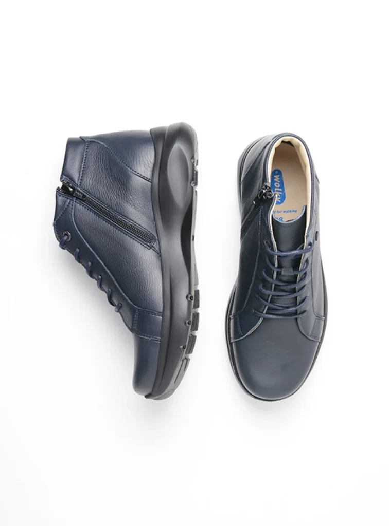 Wolky Schnürschuhe 05930 Lima 20800 Leder blau