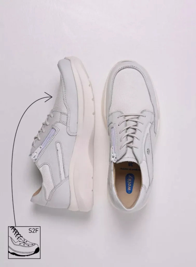 Wolky Sneakers 06400 Impact S2F 90111 Leder Kombi Stretch weiß/altweiß