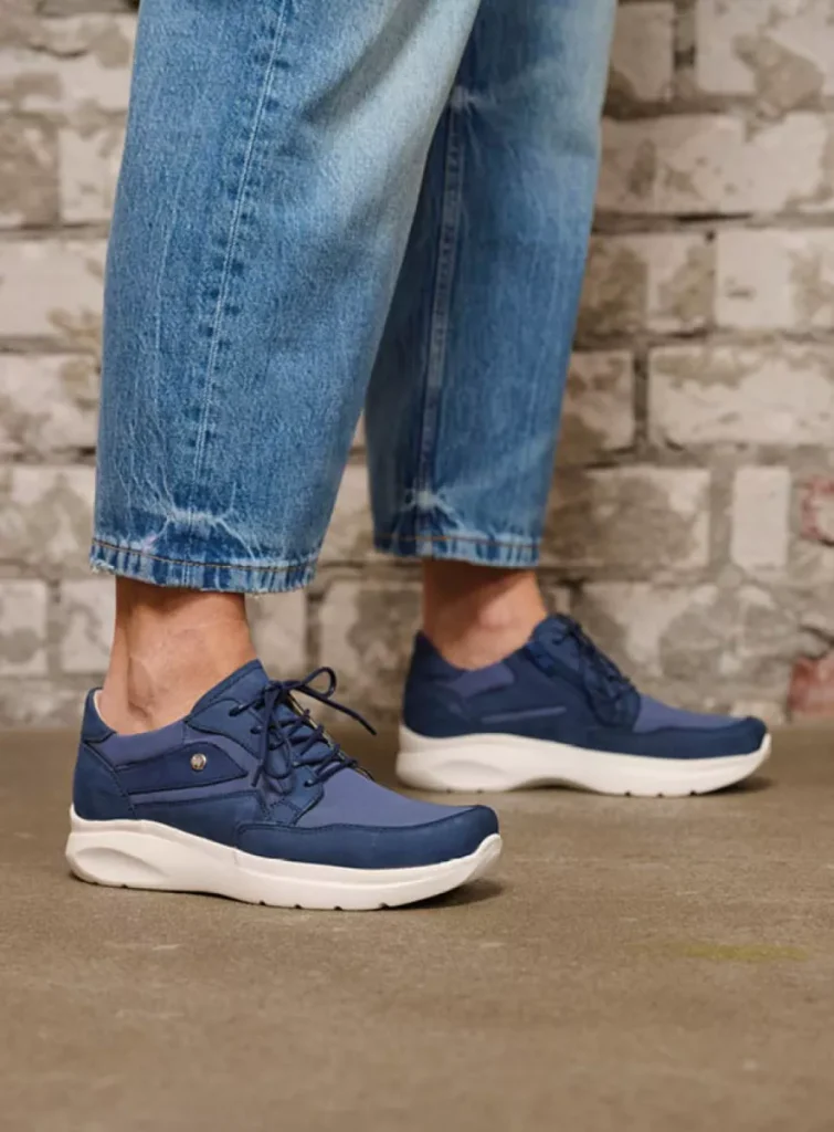 Wolky Sneakers 06400 Impact S2F 90820 Leder Kombi Stretch denim