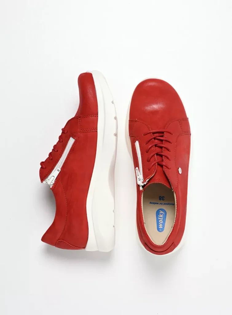 Wolky Sneakers 06401 Blitz 36570 Effekt-Leder rot