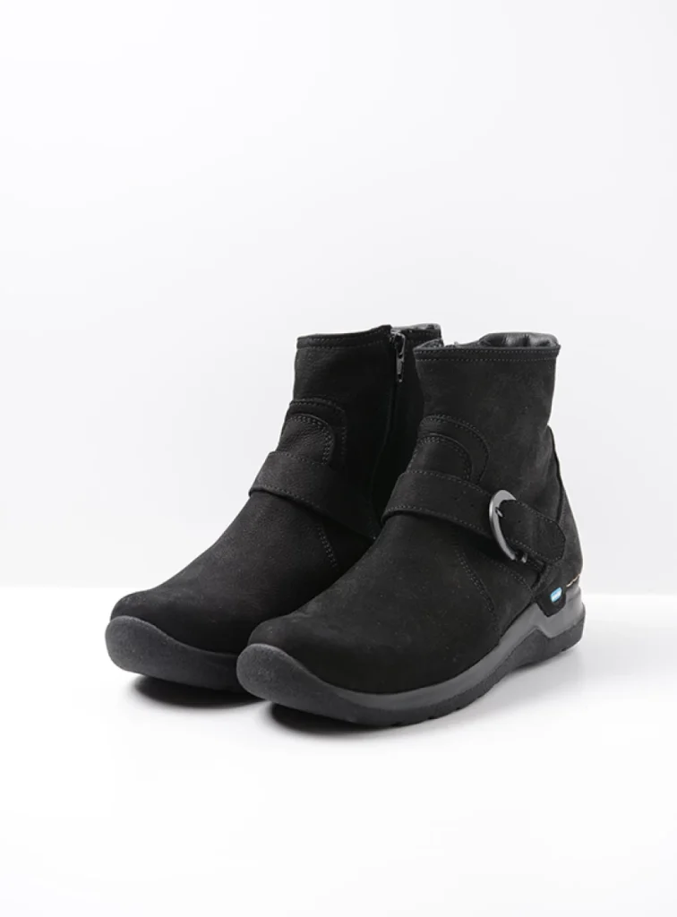 Wolky Ankle Boots 06611 Okay 11000 Nubukleder schwarz