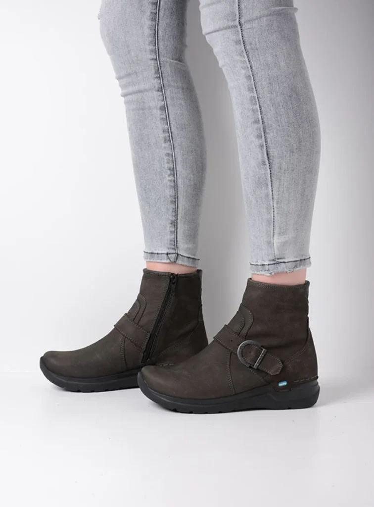 Wolky Ankle Boots 06611 Okay 11301 Nubuk olivschwarz