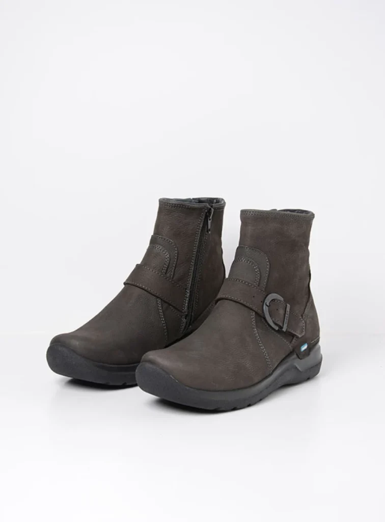 Wolky Ankle Boots 06611 Okay 11301 Nubuk olivschwarz