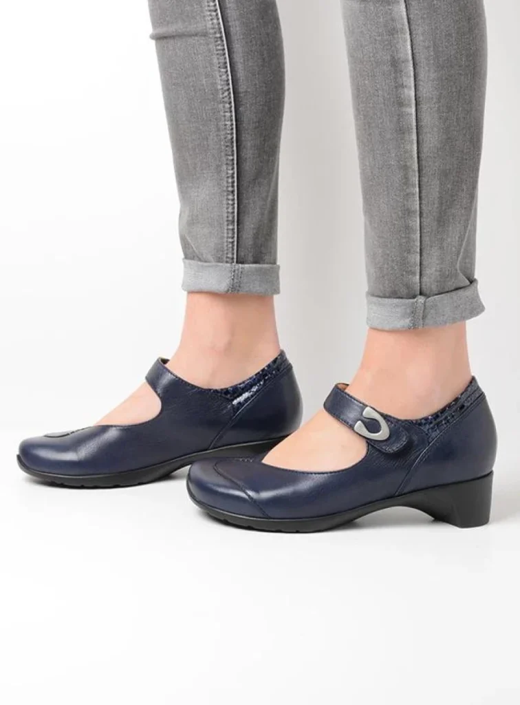 Wolky Riemenschuhe 07826 Chili 20800 Leder blau