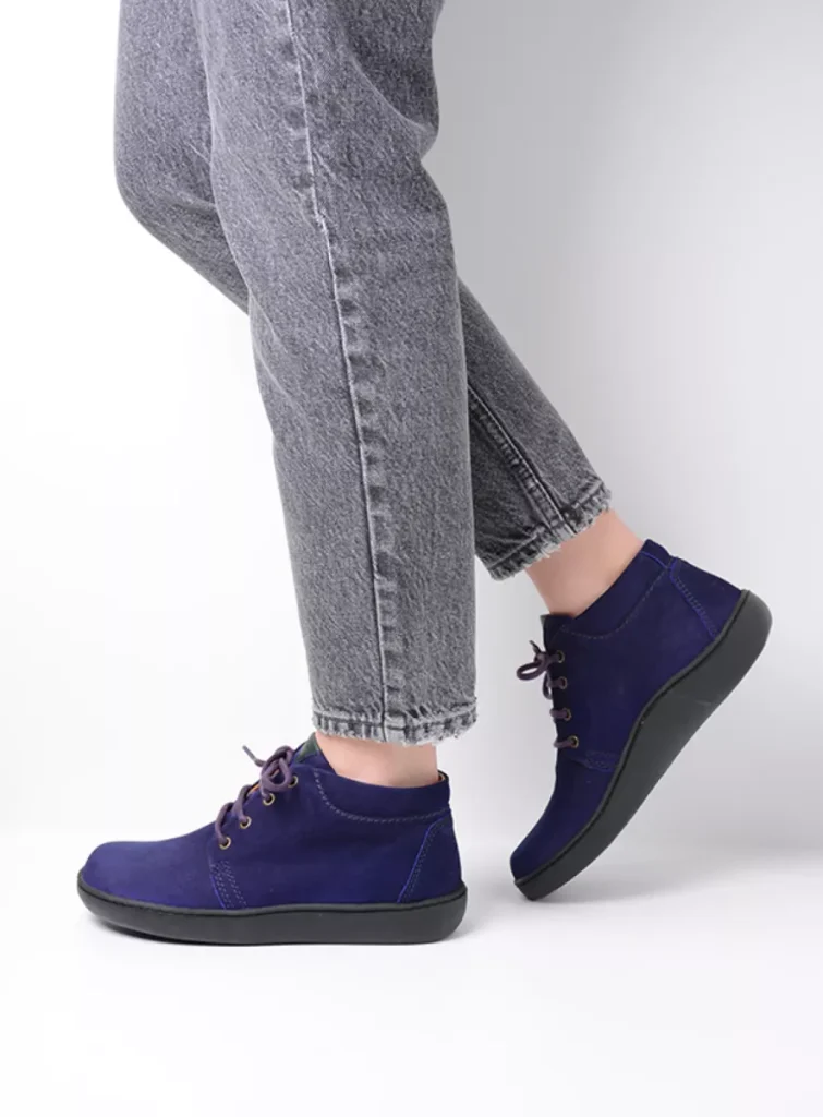 Wolky Hohe Schnürschuhe 08100 Kansas Lady XW 11600 Nubukleder violett